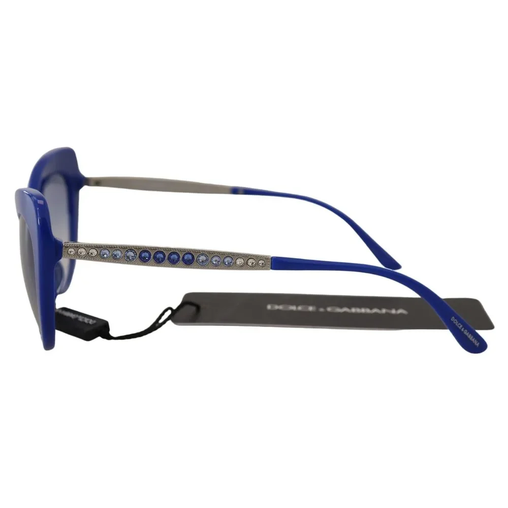 Dolce & Gabbana Blue Acetate Full Rim Cat Eye DG4307 Sunglasses - Picture 4 of 9